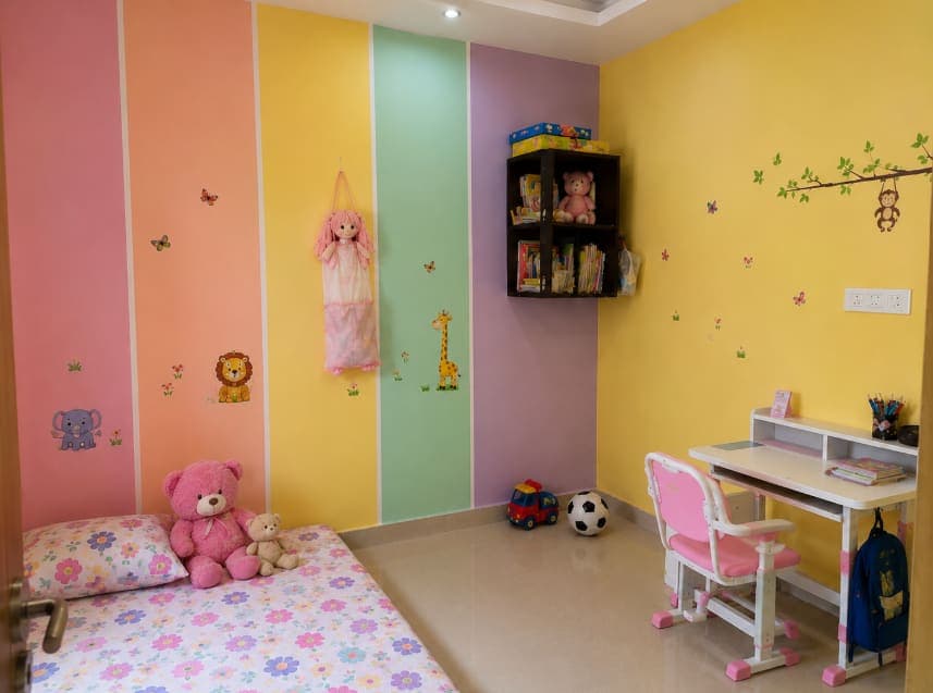 Kids Room Cartoon Theme Painting